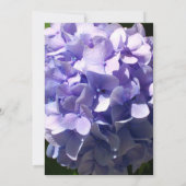 ムード紫紫紫紫紫紫紫花パープルフローラ 招待状 (裏面)