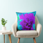 ムード紫色の牡丹と美しいワイゲラの葉 クッション (椅子)