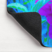 ムード紫色の牡丹と美しいワイゲラの葉 マウスパッド (コーナー)