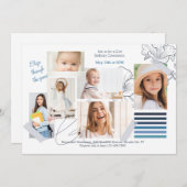 ムード芸術的フォト誕生日招待状 招待状 (正面/裏面)