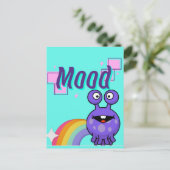 ムード、エイリアン虹 ポストカード (スタンド正面)