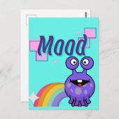 ムード、エイリアン虹 ポストカード (正面/裏面)