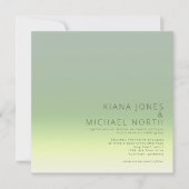 ムード グラデーション ウェディング スプリング メドウ ID741 招待状 (正面)