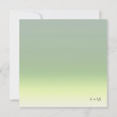 ムード グラデーション ウェディング スプリング メドウ ID741 招待状 (裏面)