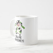 ムーニーの牛のおもしろいフンを見せる コーヒーマグカップ (正面左)