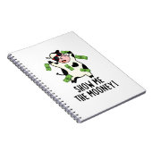 ムーニー面白い牛のギャグを見せて ノートブック (右側)