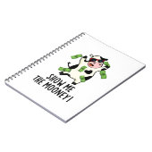 ムーニー面白い牛のギャグを見せて ノートブック (左側)