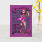 ムーニーH.I.Pラグドール付き15誕生日カード カード (黄色い花)