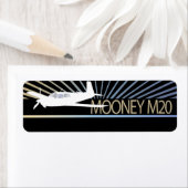 ムーニーM20航空機 ラベル (インサイチュ)