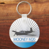 ムーニーM20航空 キーホルダー (正面)