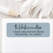 ムービングアナウンスダスティブルー差出人住所 ラベル (インサイチュ)