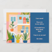 ムービングアナウンスニューアドレスアパートカラフルメント 案内状 (正面)