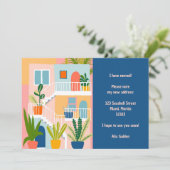 ムービングアナウンスニューアドレスアパートカラフルメント 案内状 (スタンド正面)