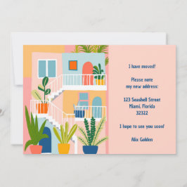 ムービングアナウンスニューアドレスアパートカラフルメント 案内状