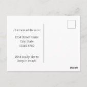 ムービングアナウンスニューハンプシャーフィンチ薄紫 ポストカード (裏面)