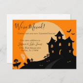 ムービングアナウンスハウス幽霊のよく出るハロウィーン 案内状 (正面/裏面)