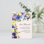 ムービングアナウンスパープルイエローフローラ ポストカード (スタンド正面)