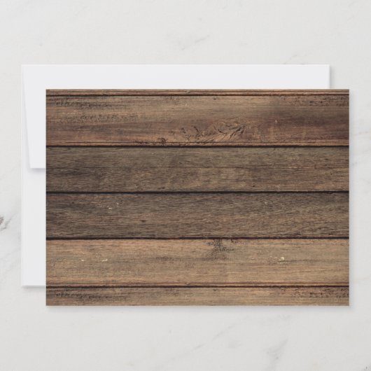 ムービングアナウンスファームハウス素朴ウッド 招待状 (裏面)