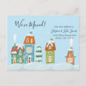 ムービングアナウンスホリデークリスマス引っ越しました 案内ポストカード (正面)