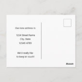 ムービングアナウンスメントジョージアピーチチェロキーバラ ポストカード (裏面)