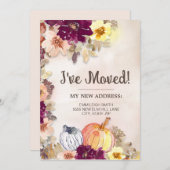 ムービングアナウンスメント秋秋カボチャフローラ 案内状 (正面/裏面)