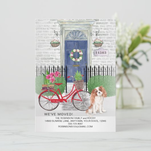 ムービングカヴァリエキングチャールズ自転車ニューホーム   案内状 (スタンド正面)