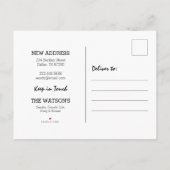 ムービングハおもしろいウス |引っ越しました 案内ポストカード (裏面)