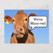 ムービングハおもしろいウス |引っ越しました 案内ポストカード (正面)