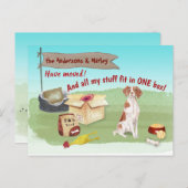 ムービングブリタニースパニエル犬ドッグウアーニューホーム       ポストカード (正面/裏面)