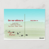 ムービングブリタニースパニエル犬ドッグウアーニューホーム       ポストカード (裏面)