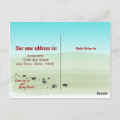 ムービングヨークシャーテリアドッグ物アーニューホーム ポストカード (裏面)