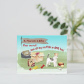 ムービングワイヤヘアキツネテリア物ニューホーム   ポストカード (スタンド正面)