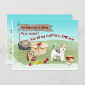 ムービングワイヤヘアキツネテリア物ニューホーム   ポストカード (正面/裏面)