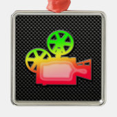 ムービーお洒落カメラ メタルオーナメント (正面)