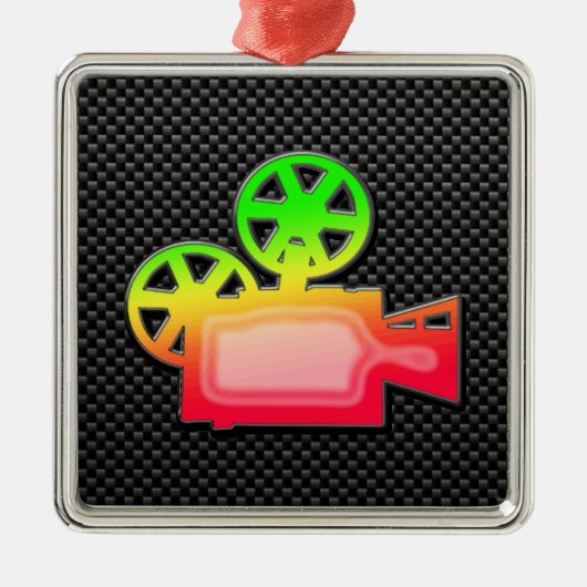 ムービーお洒落カメラ メタルオーナメント (正面)