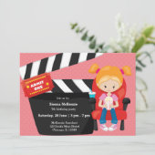 ムービーの夜*背景色の選択 招待状 (スタンド正面)