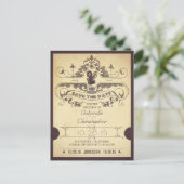 ムービーまたは映画館は日付入学チケットを保存 案内ポストカード (スタンド正面)