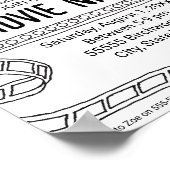 ムービーアート招待状カラーリングアートワークシートアクティビティ ポスター (角)