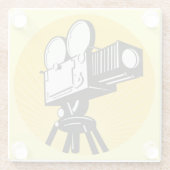 ムービーカメラガラスコースター ガラスコースター (裏面)