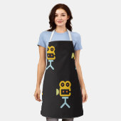 ムービーカメラシンボル エプロン (着用した状態)