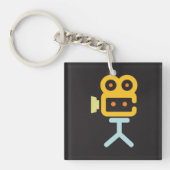 ムービーカメラシンボル キーホルダー (正面)