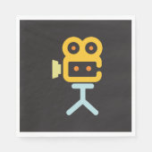 ムービーカメラシンボル スタンダードランチョンナプキン (正面)