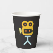 ムービーカメラシンボル 紙コップ (正面)