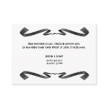 ムービーコンテンポラリーファン結婚式招待状挿入