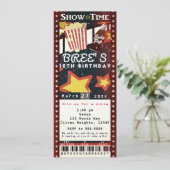 ムービーシネマポップコーンVIPパーティーチケット招待状 招待状 (スタンド正面)