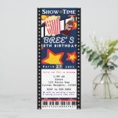 ムービーシネマポップコーンVIPパーティーチケット招待状 招待状 (スタンド正面)