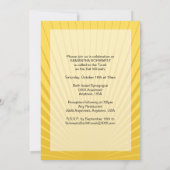 ムービースターバルミツワー招待状イエローブルー 招待状 (裏面)