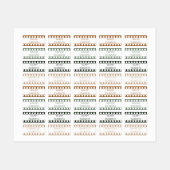 ムービーストリップフォレストカラーコード衣服名 ラベル (シート)