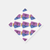 ムービーチケットパターンのナプキンを1つ入れる スタンダードカクテルナプキン (角)