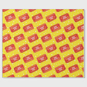 ムービーチケットパターンのラッピング紙 ラッピングペーパー (フラット)